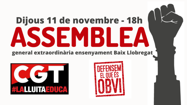 Assemblea extraordinària Baix Llobregat 11 nov 2021