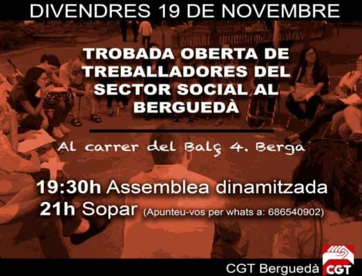 Trobada sector social Berga 19 nov 2021