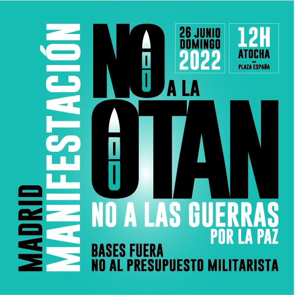 No a la OTAN Madrid 26 juny 2022