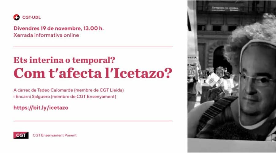 Com t'afecta l'Icetazo Lleida 19 nov 2021